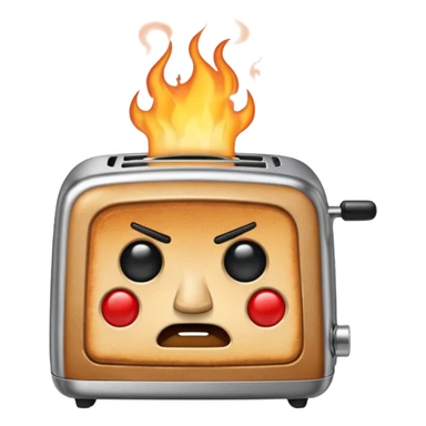 An Angry Toaster sticker