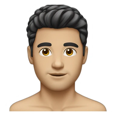 brazilian-white-guy-straight-black-hair sticker