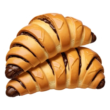 chocolate croissant  sticker
