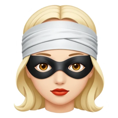 Blindfolded woman  sticker