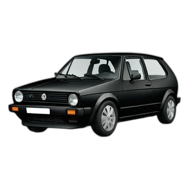 Volkswagen Golf universal 7 black sticker