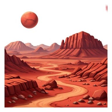 planete mars sticker
