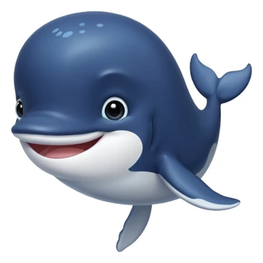 bébé baleine cheveux noirs sticker