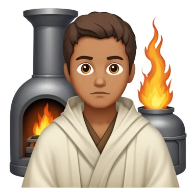 Prophet Daniel surviving the furnace sticker