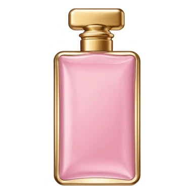 A light pink chocolate bar shaped perfume bottle   sticker
