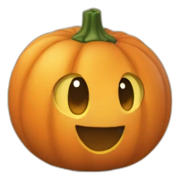 une citrouille mignone sticker