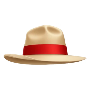 hat with red band   sticker