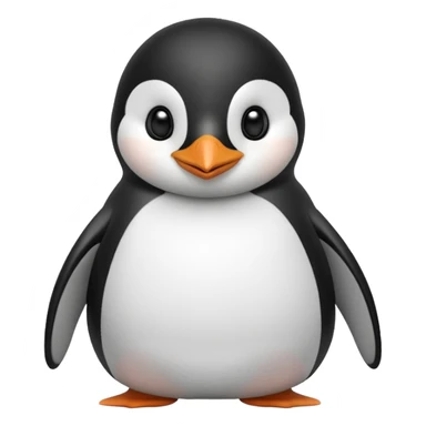a smiling penguin sticker