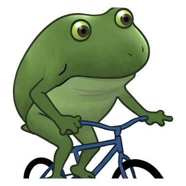 Eggplant riding bike sticker