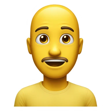 yellow emoji looking to the side with a straight face  sticker