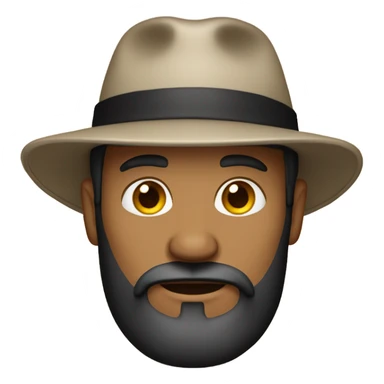 Tan white man with a beard and a backwards black hat sticker