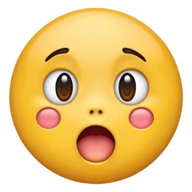 Drooling surprised emoji sticker