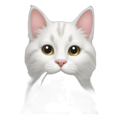 white fur cat paw pinky beans sticker