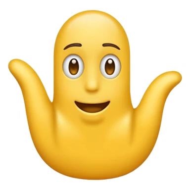 Thumb emoji but the thumb is four times in length sticker