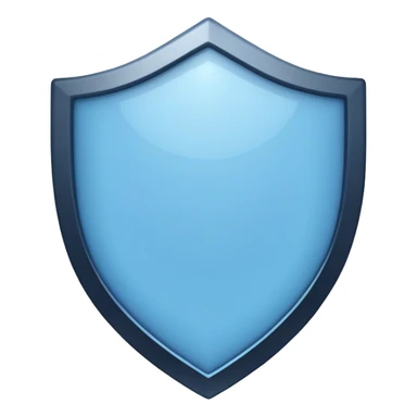 make shield emoji using two color light blue and dark blue sticker
