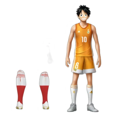 Luffy avecmaillot Real Madrid am sticker