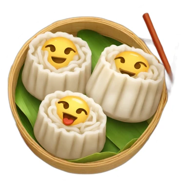 happy dim sum sticker