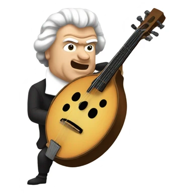 Beethoven explosion banjo sticker