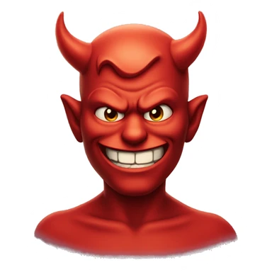 devil smirking  sticker