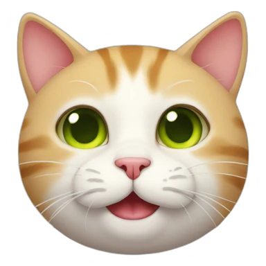 A drunk cat who loves you sticker