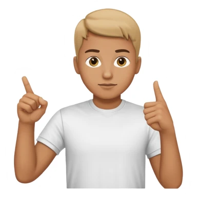 mano señalando sticker