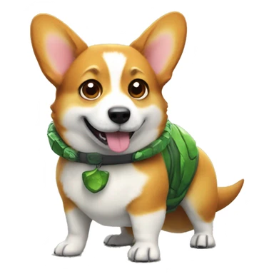 corgi with dinosaur suit sticker