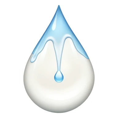 Sweat emoji but white (it’s milk) sticker