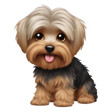 Yorkie poodle sticker