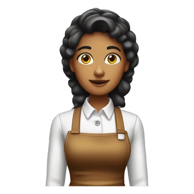 Burger restaurant waitress sticker