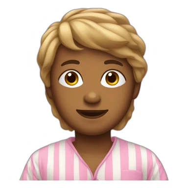 Une personne en pyjama sticker