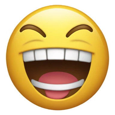 laughing and teasing emoji sticker