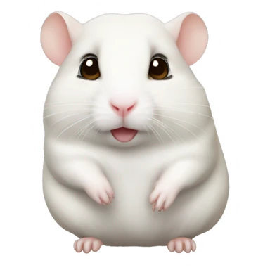 Arab white kandura head male hamster sticker