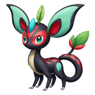 Colorful Exotic Meloetta-Darkrai-Scizor-Stitch-Fakémon-creature-hybrid sticker