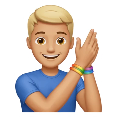 Gay man snapping his wrist like oh yeah girl sticker