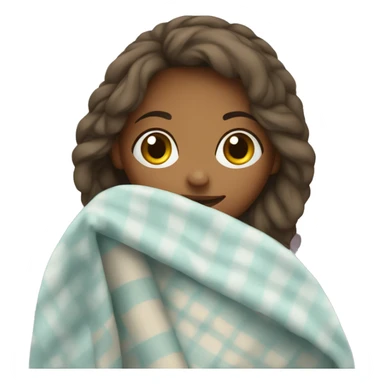 A girl with blanket sticker