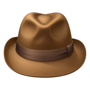 ￼Brown hat sticker