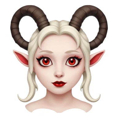 People with goat horn sticker