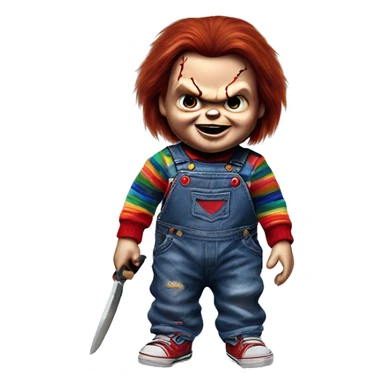 Chucky from childs play sticker