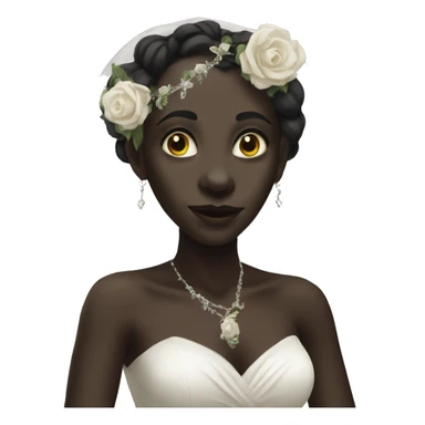 The dark-skinned goblin bride sticker
