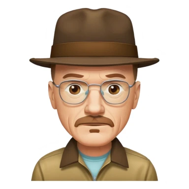 Walter White in hat sticker