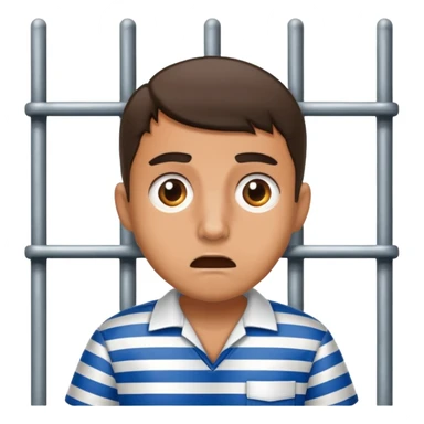 surprised prisoner sticker