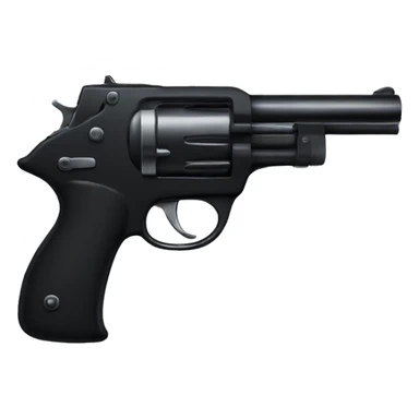 Black pistol with a bow sticker