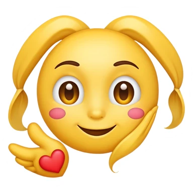 Kissy face emoji with heart eyes sticker