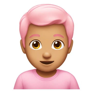 a baby pink hear emoji sticker