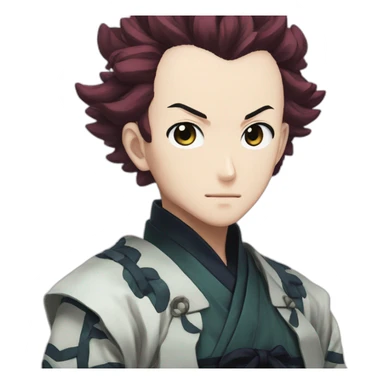 tanjiro-kimetsu-head sticker
