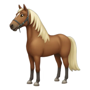 horse costume sticker