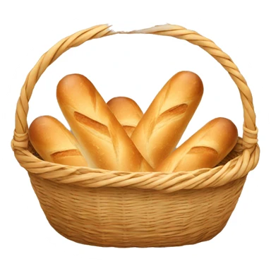 Basket of baguettes sticker