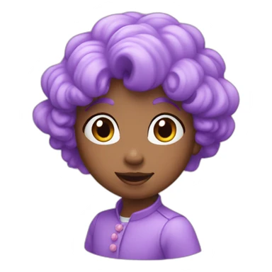 Coeur violet pastel sticker