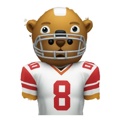 Lions football jersey  sticker