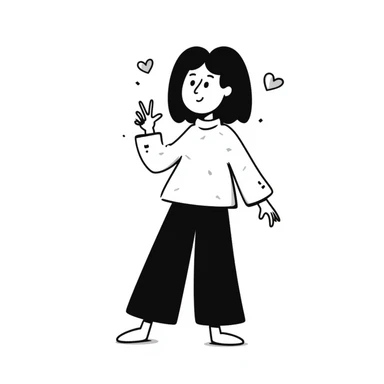 hand-drawn doodle style of 'Dana Dawson', playful, casual, with a small heart accent sticker